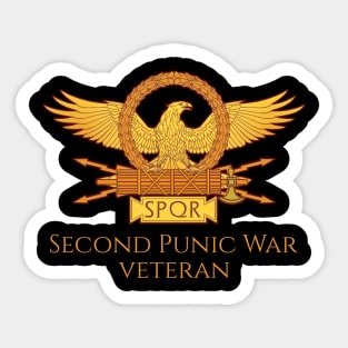 Ancient Roman History Second Punic War Military Veteran SPQR Sticker